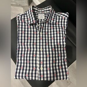 Men’s Brooks Brothers Crab Plaid Print Shirt